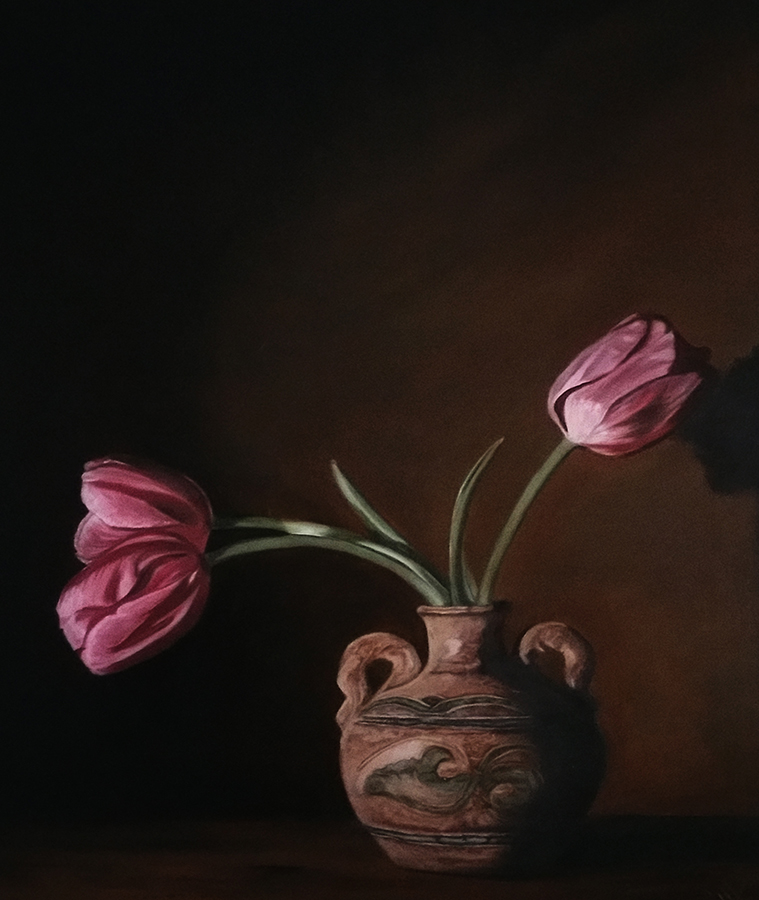 Flowers in Vase  |  2016  |  18×24 oil on canvas